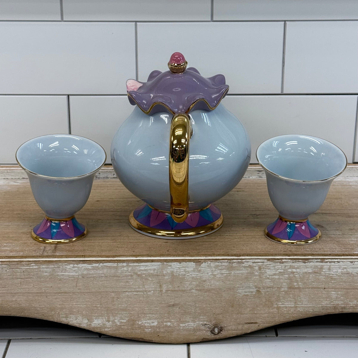 Tokyo Disneyland Mrs. Potts & Chip Porcelain Tea Set of 3