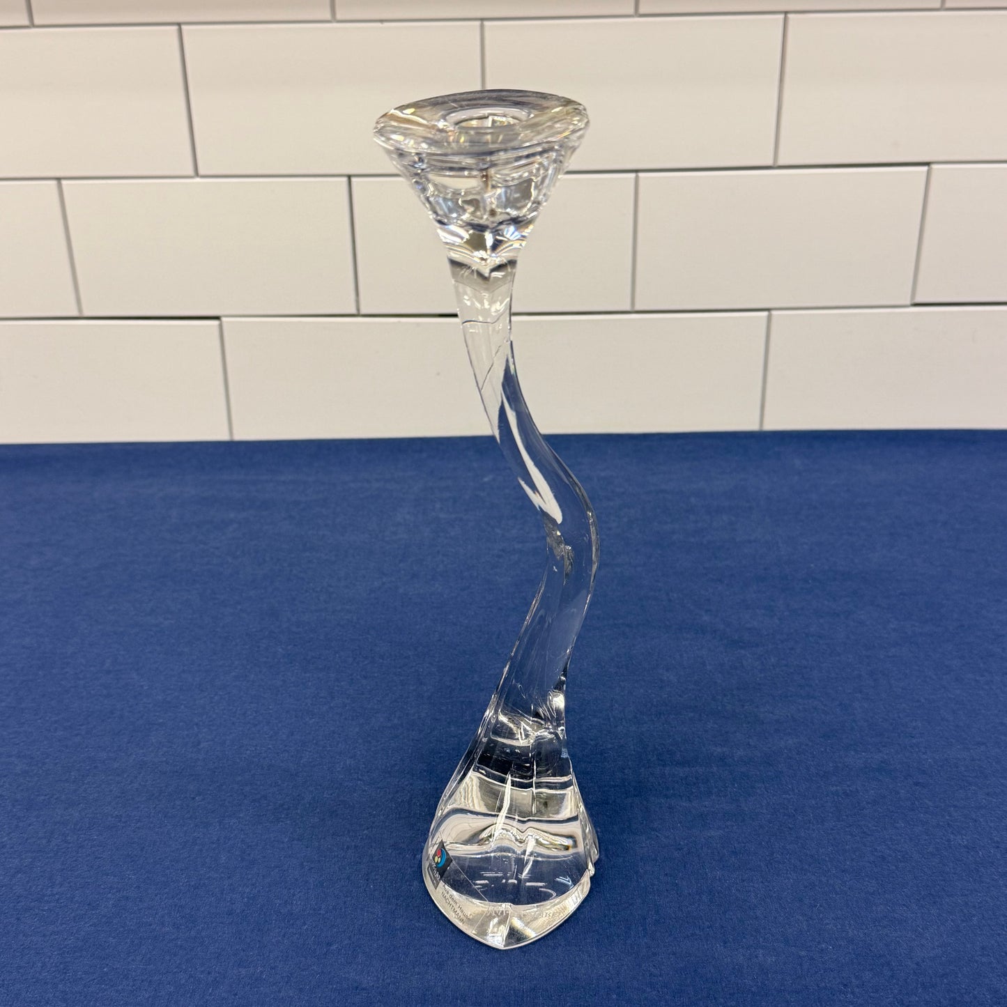 Marc Aurel Candle Holder, Lead Crystal