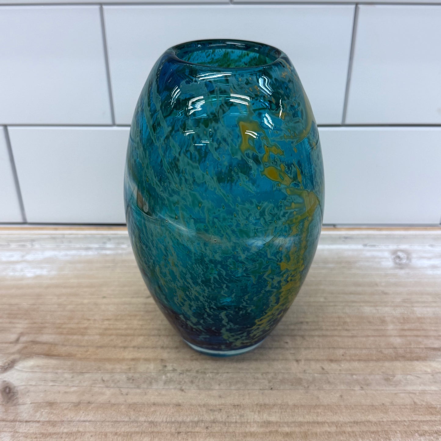 Mdina Style Vase, Art Glass