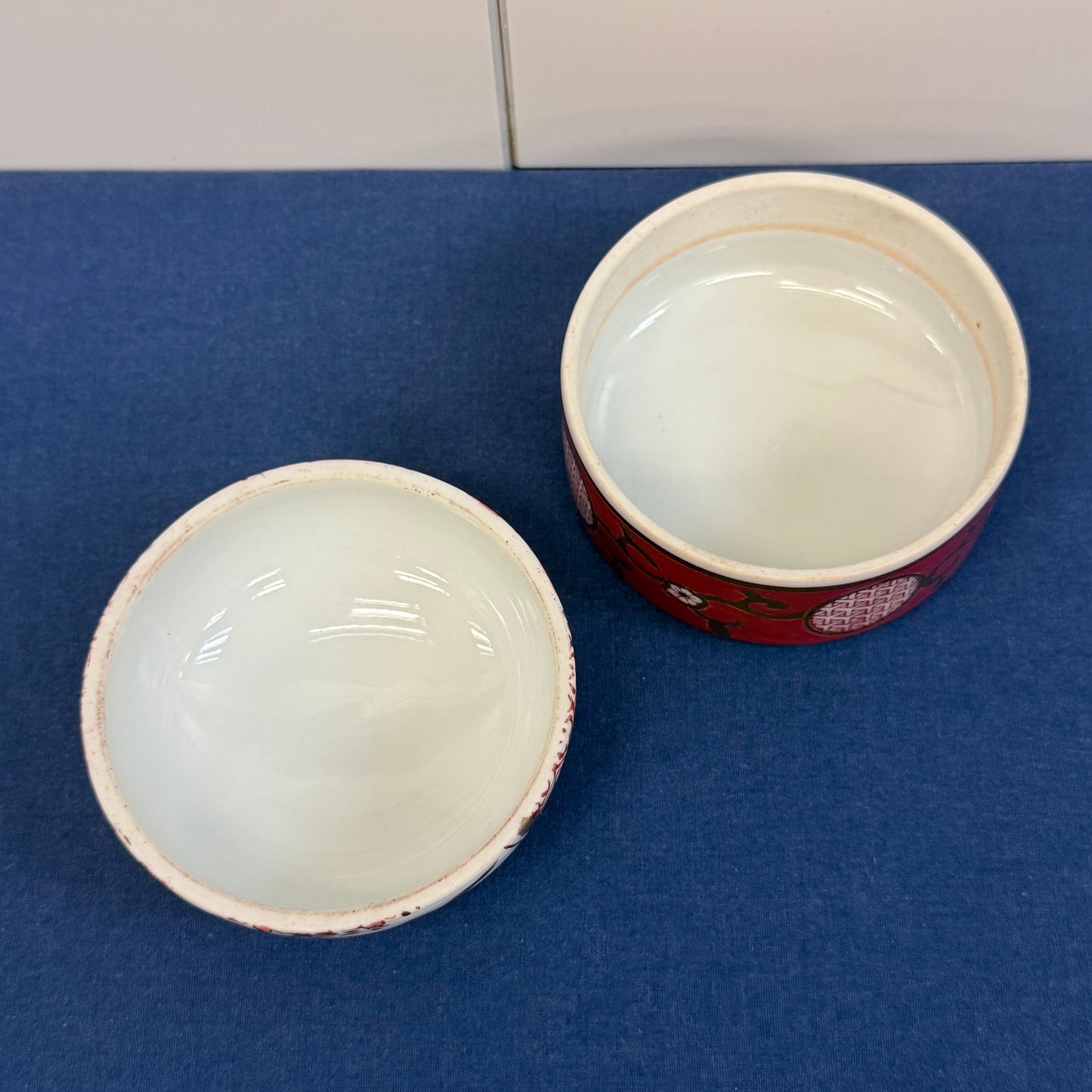 Gold Imari Hand Painted Porcelain Ginger & Tea Jars Set
