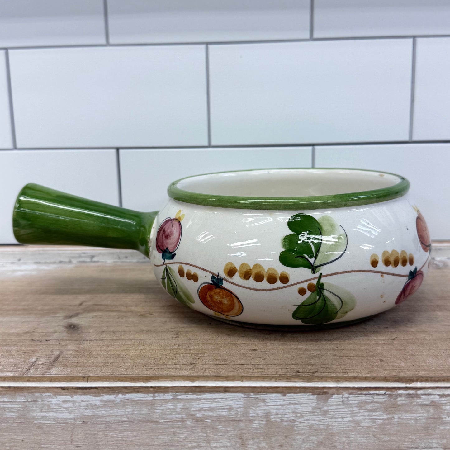 European Hand Painted Pottery Lot Quimper Modra Portugal Set of 5