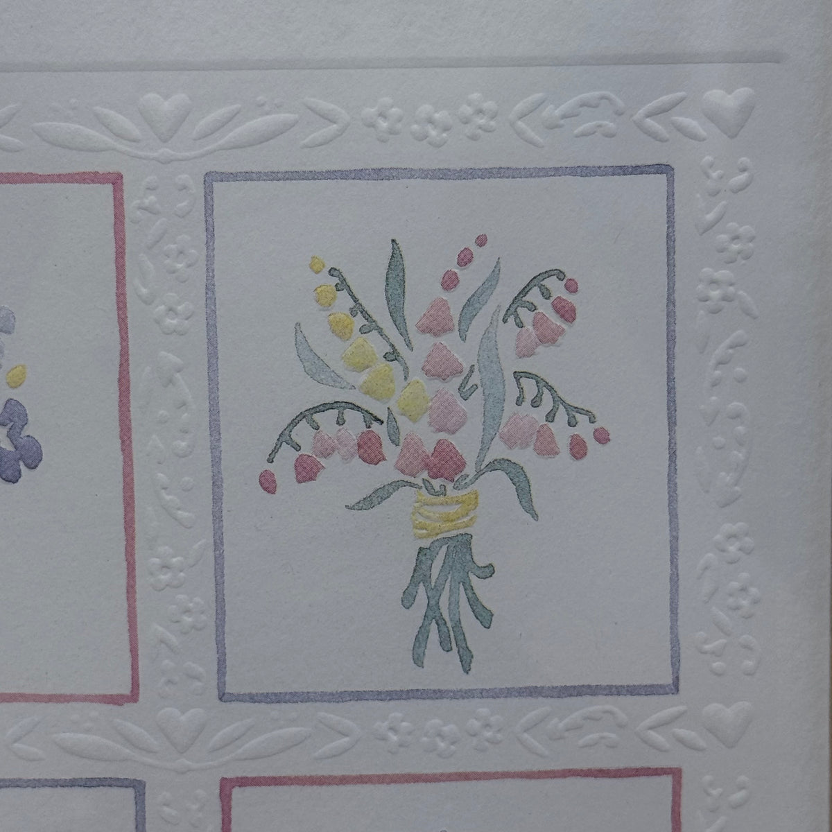 Shawn Mory McMillion Embossed Floral Print 1980s