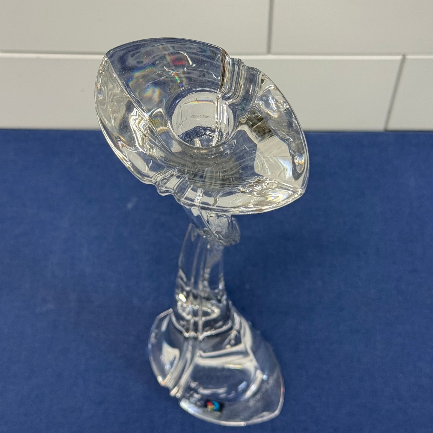 Marc Aurel Candle Holder, Lead Crystal