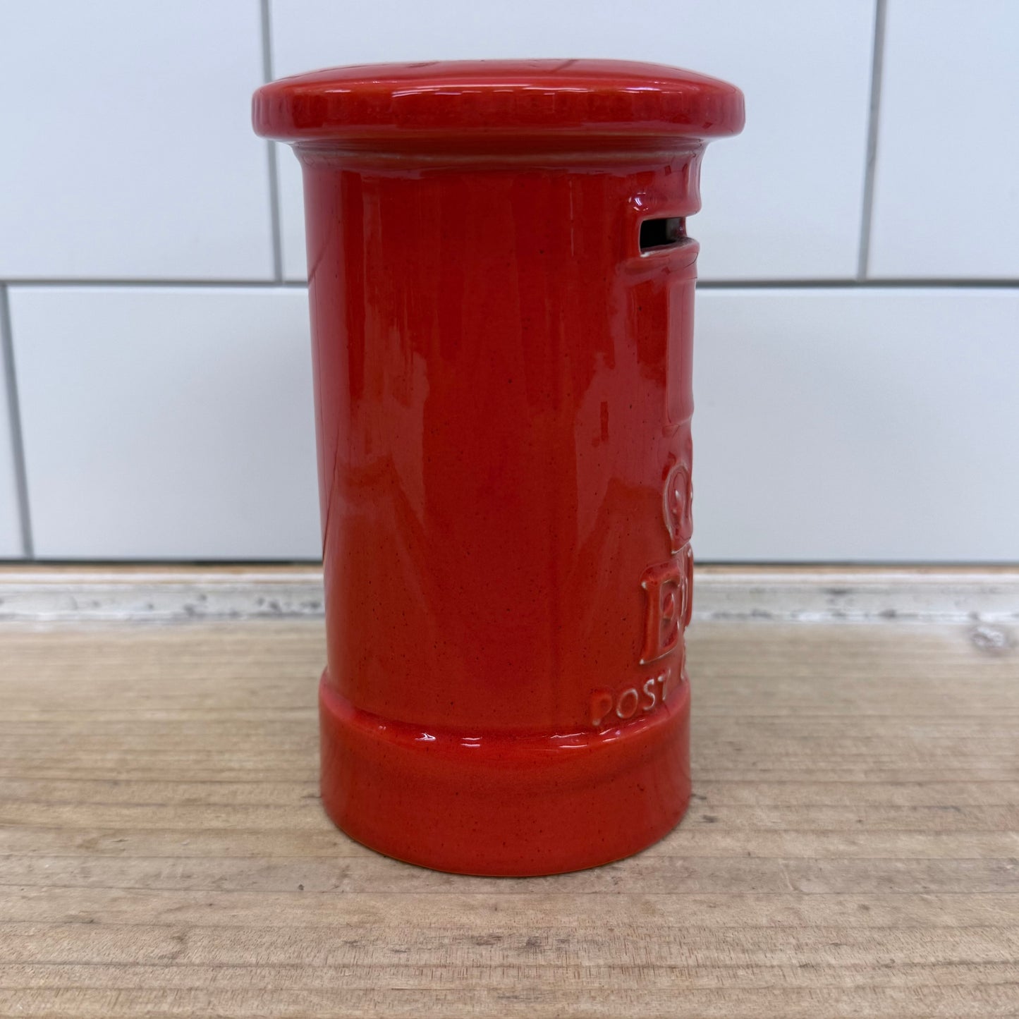 Mason's London Post Box Coin Bank Ceramic England Elizabeth II