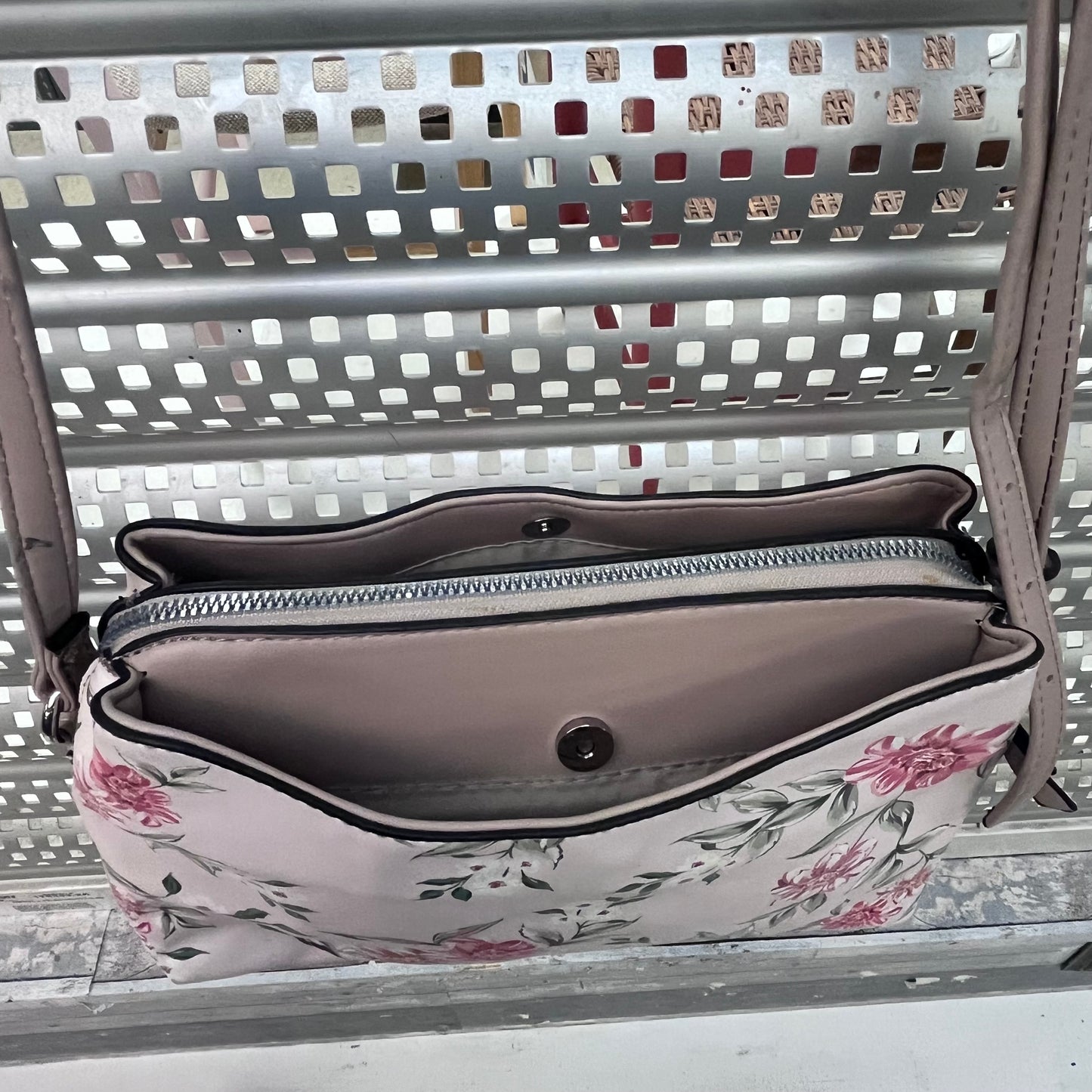 Nine West Floral Faux Leather Shoulder Bag