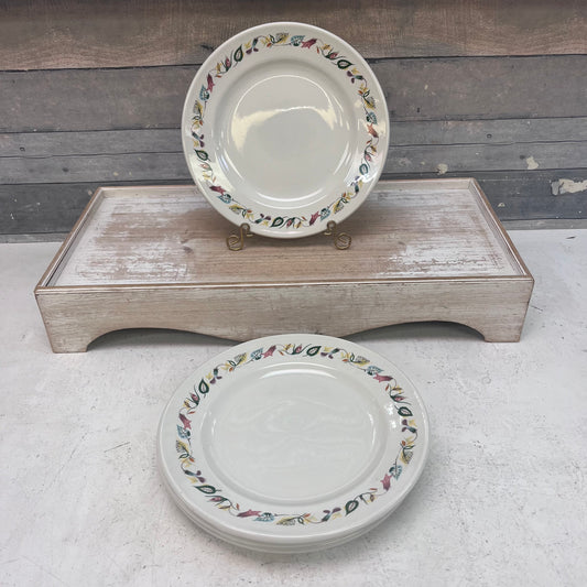Grindley & Co. Vitrified FireLite Garden Plates, Set of 4