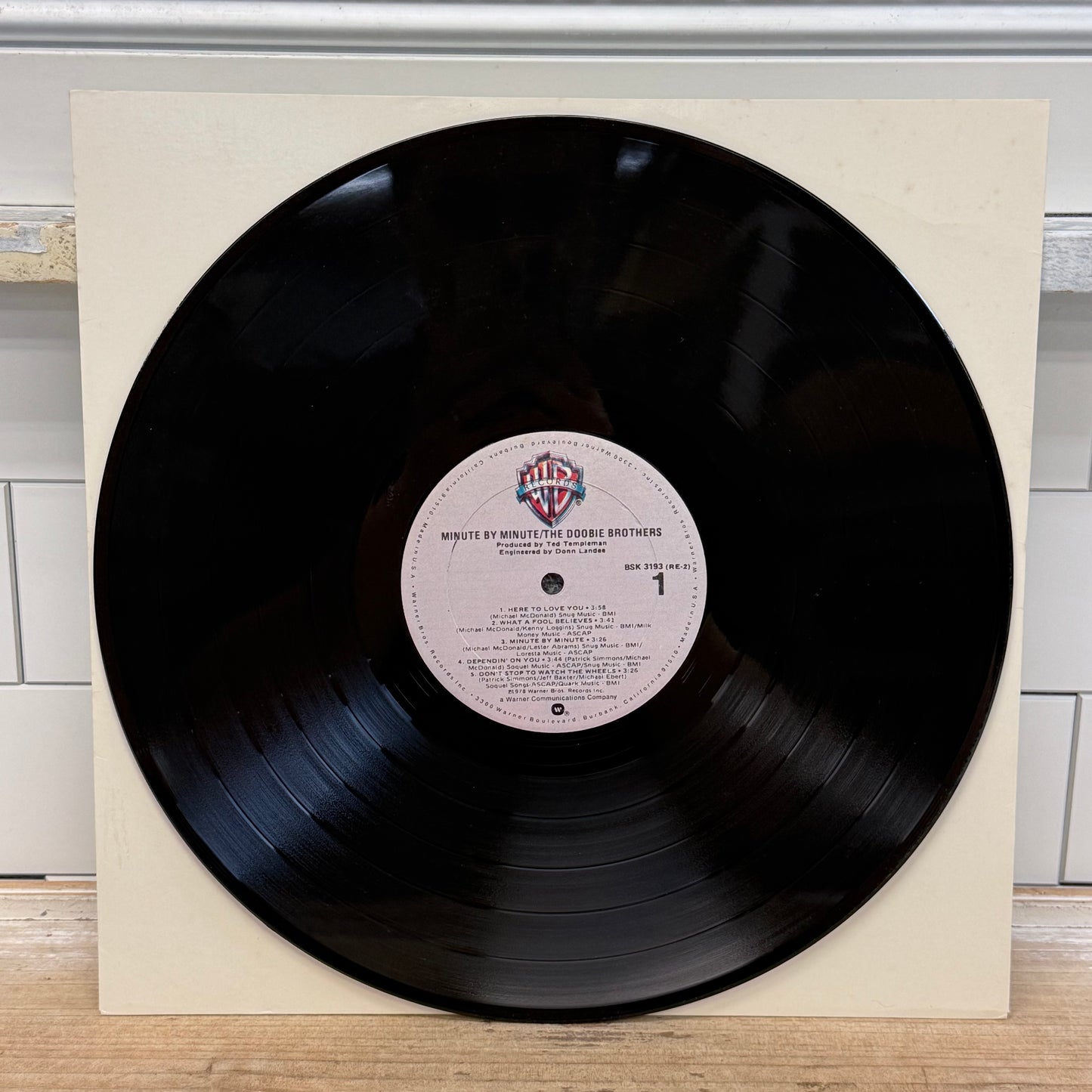 The Doobie Brothers Minute by Minute Vinyl Record LP 1978 #BSK-3193