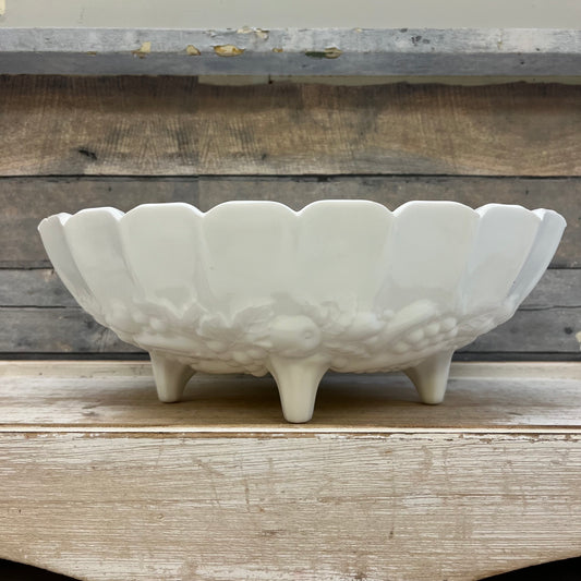 Indiana Milk Glass Centerpiece Bowl