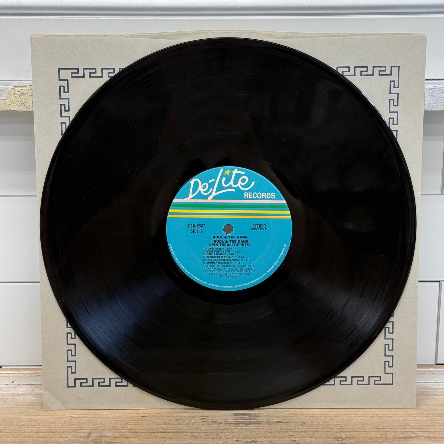 Kool & The Gang Spin Their Top Hits Vinyl LP 1978 De-Lite #DSR-9507