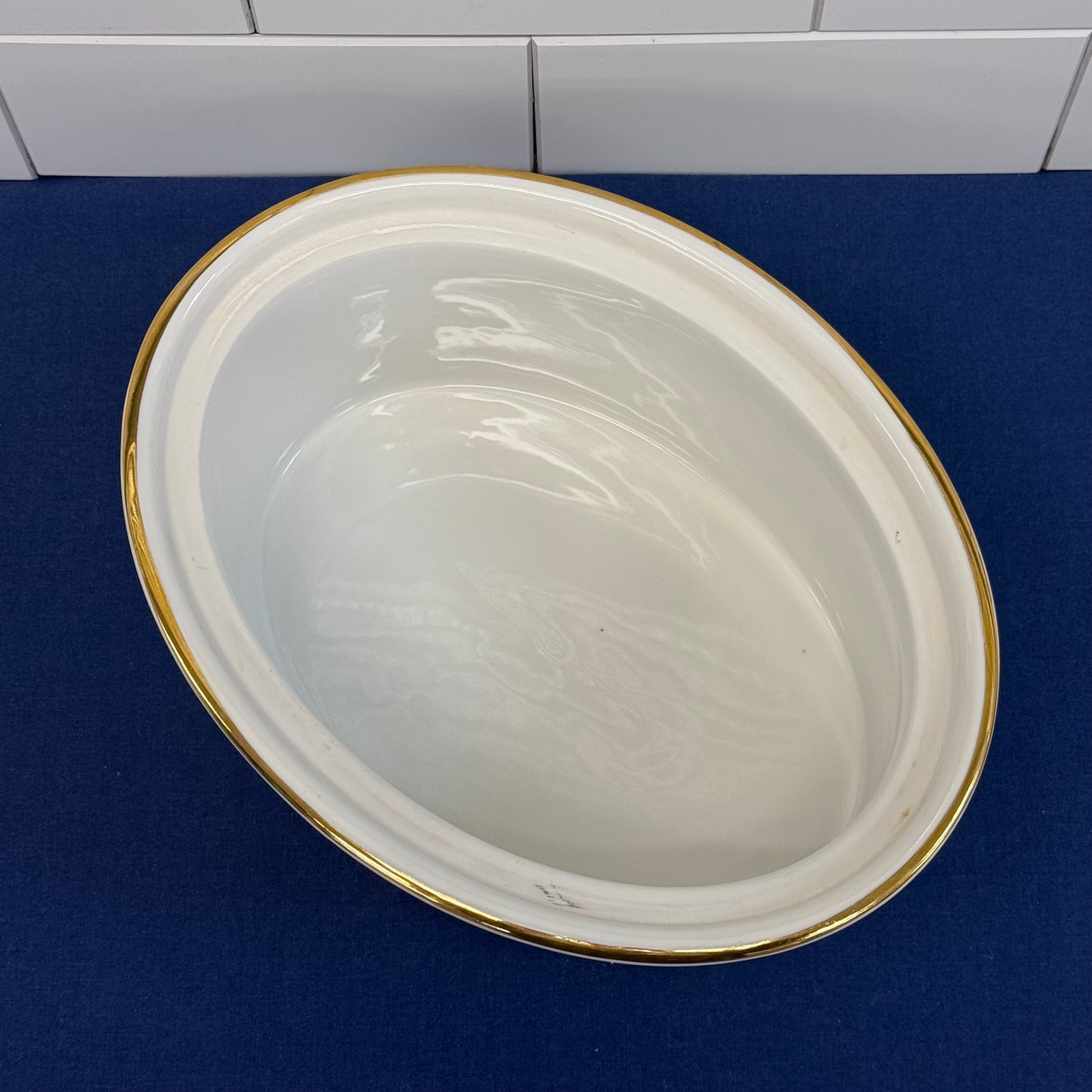 Royal Worcester Evesham Gold Covered Casserole Dish England