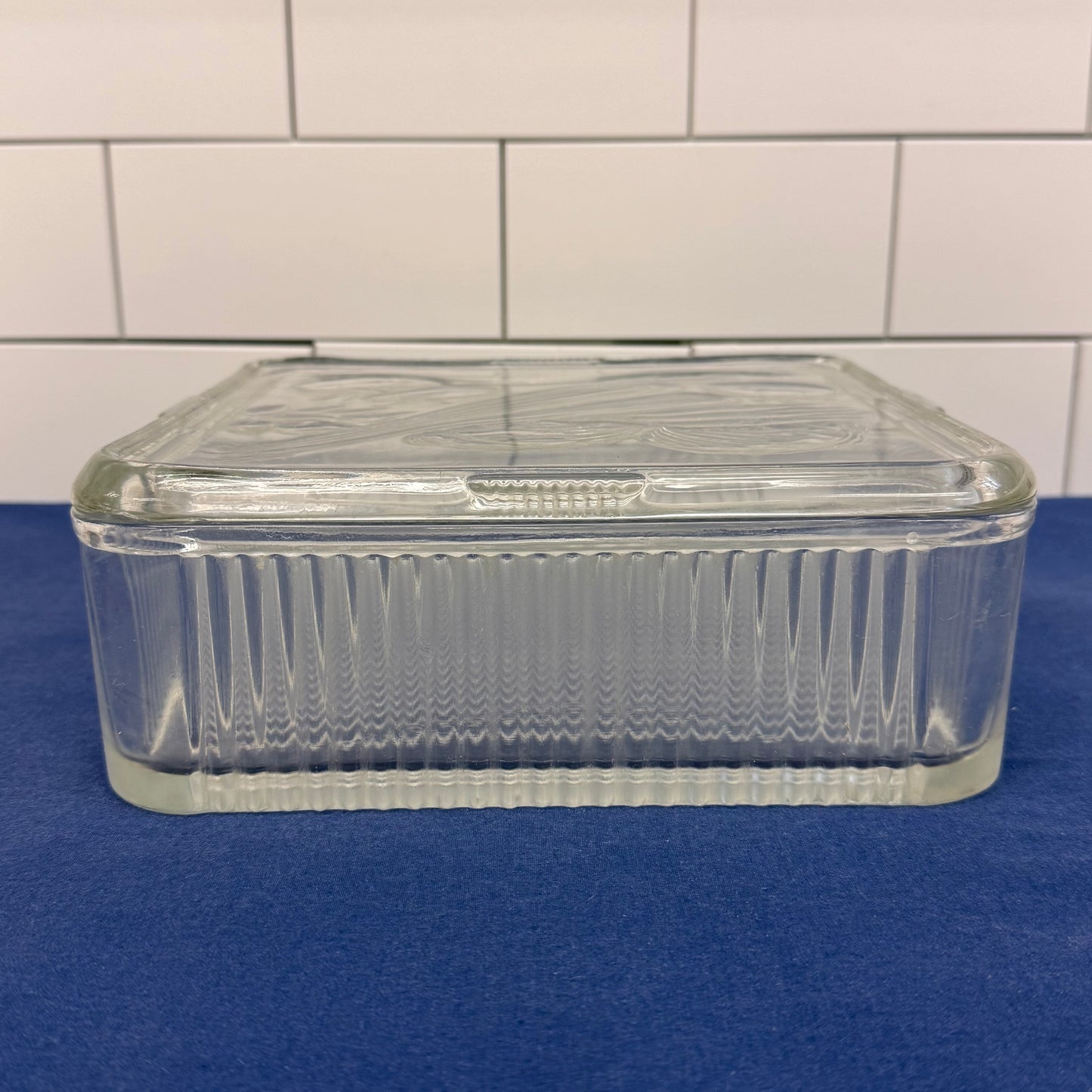 Anchor Hocking Garden Harvest Glass Refrigerator Dish & Lid