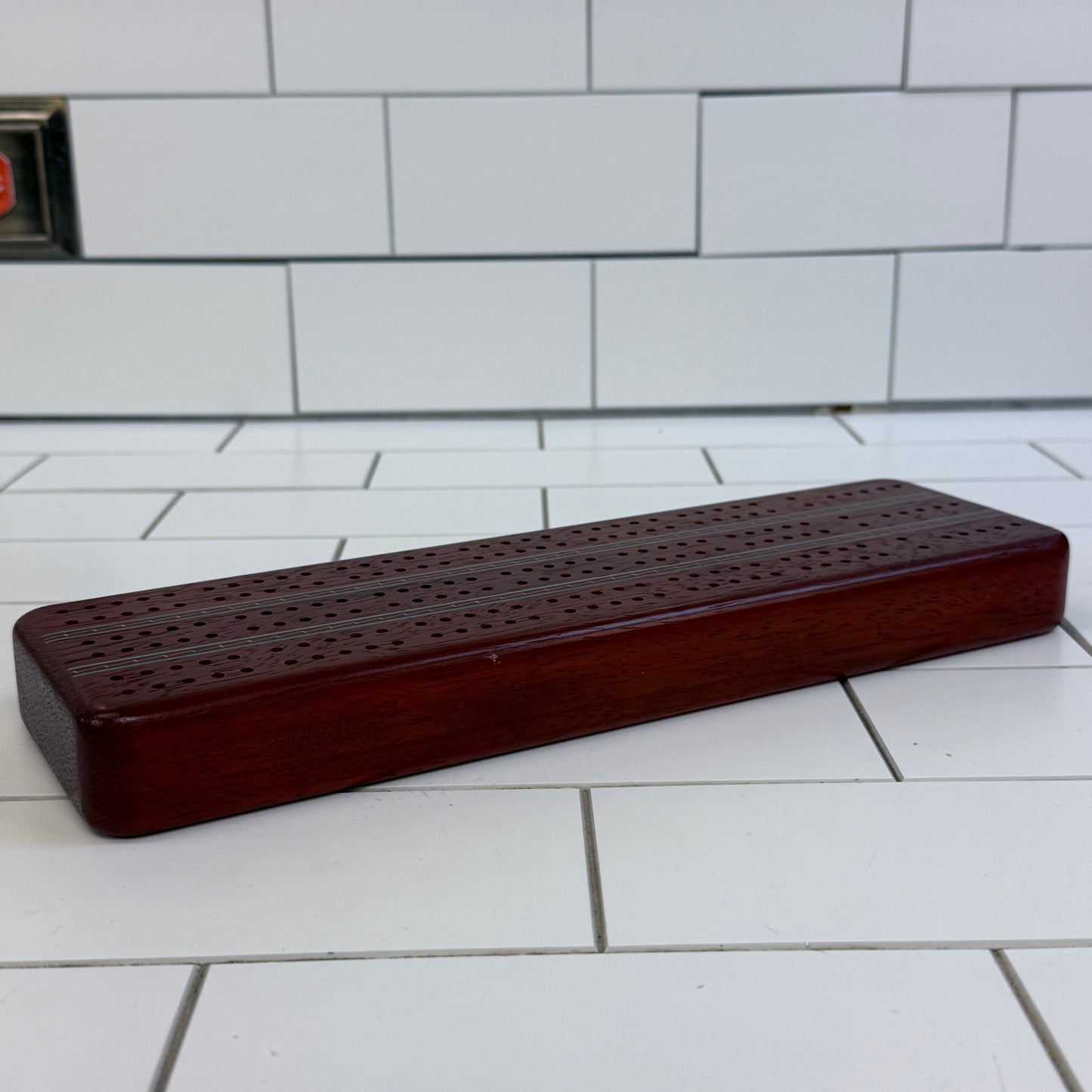 Heartwood Creations Wood Cribbage Board 1980s