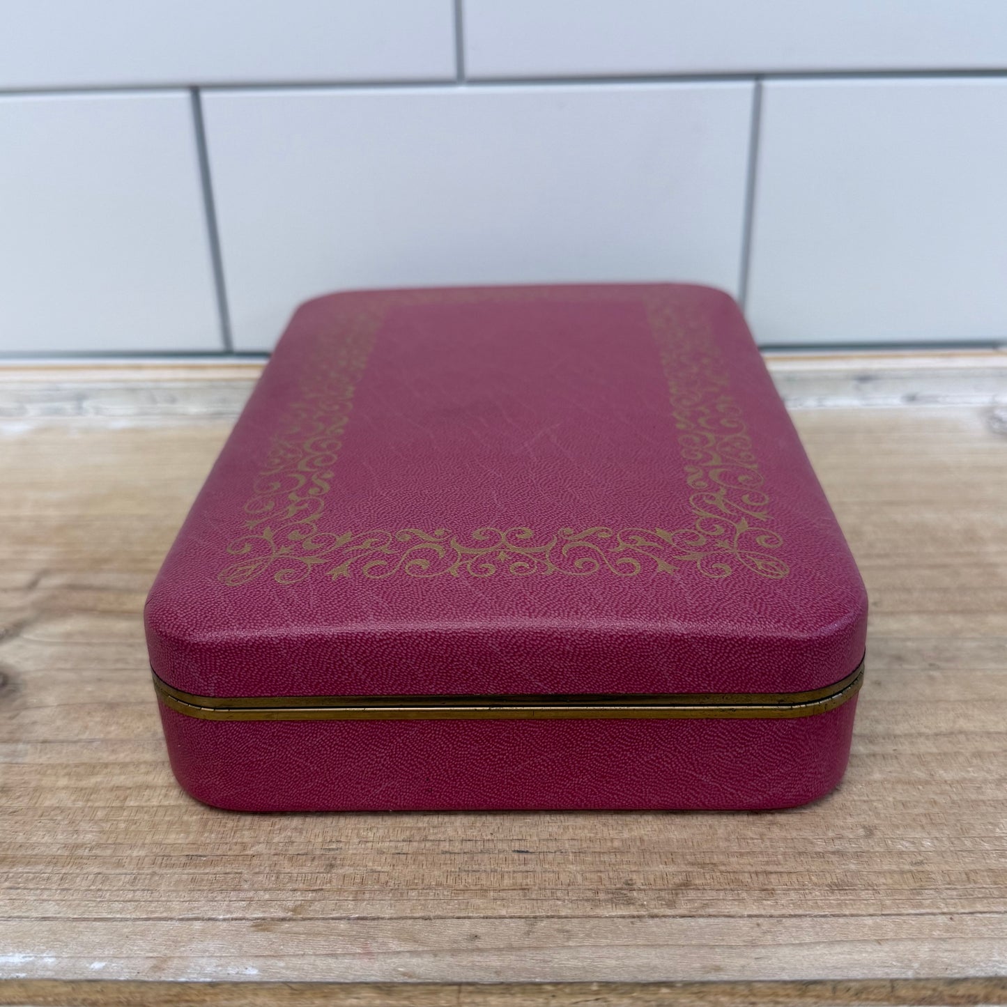 Farrington Jewelry Case Velvet Travel Box Vintage