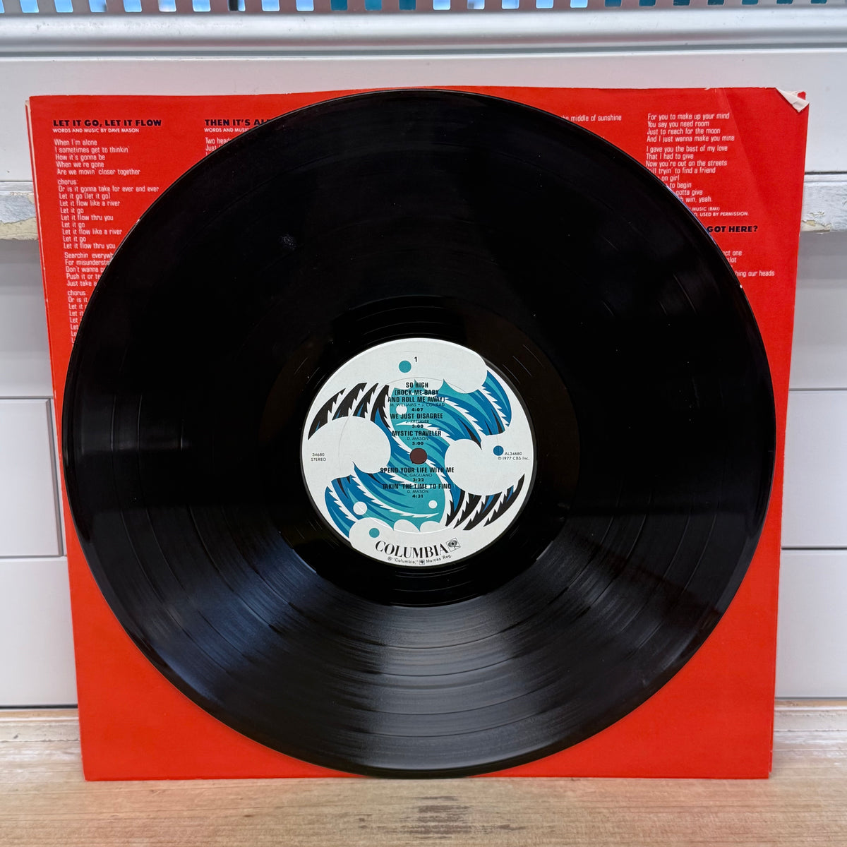 Dave Mason Let It Flow Vinyl LP 1977 Columbia #JC 34680
