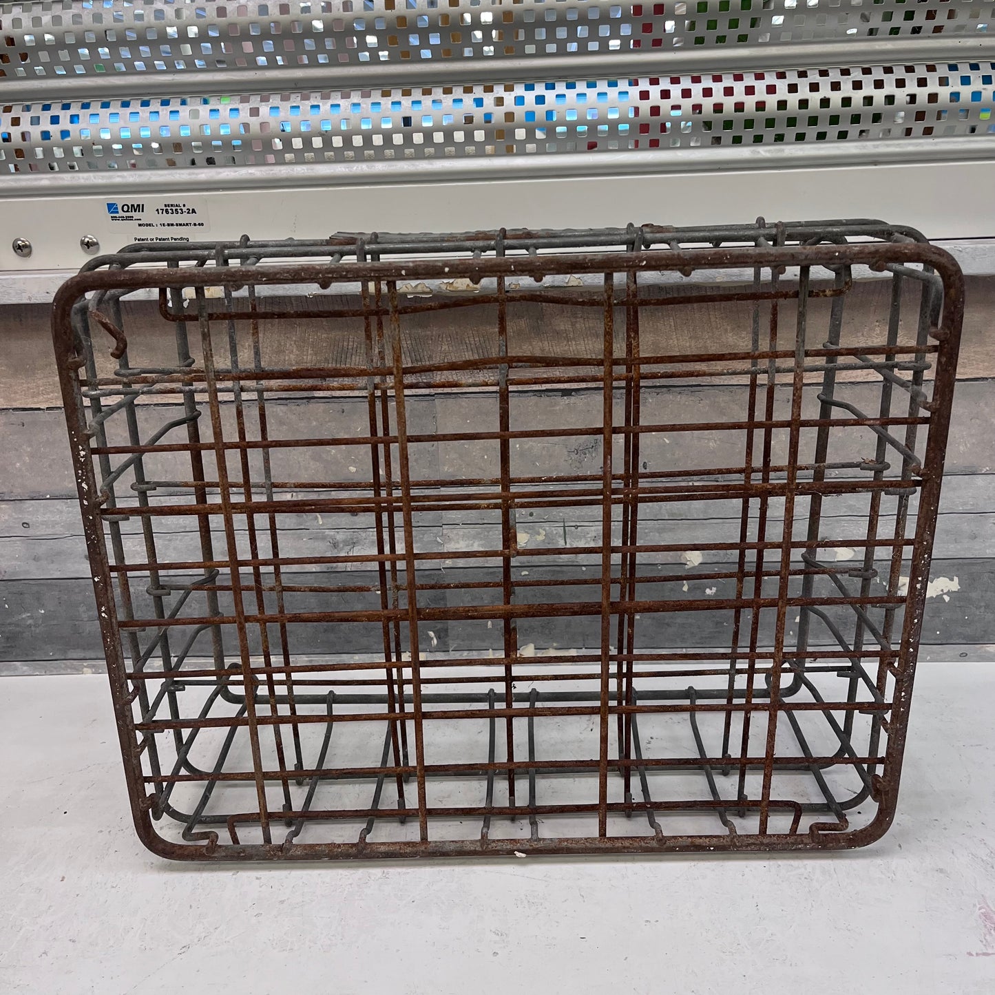 Putnam’s Dairy Galvanized Steel Dairy Crate