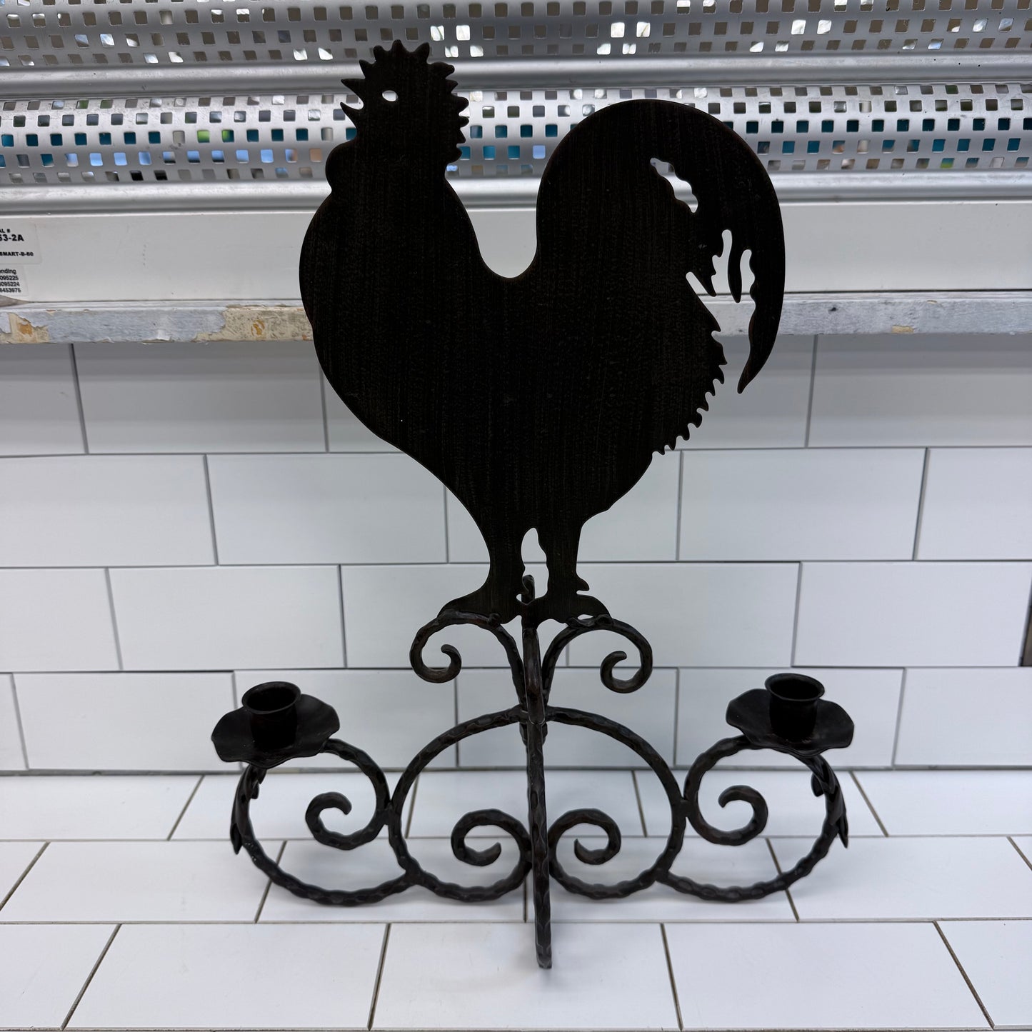 Southern Living Rooster Tabletop Candelabra