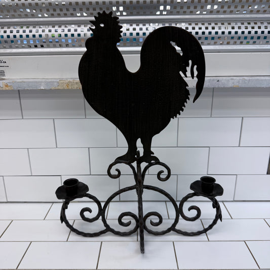 Southern Living Rooster Tabletop Candelabra