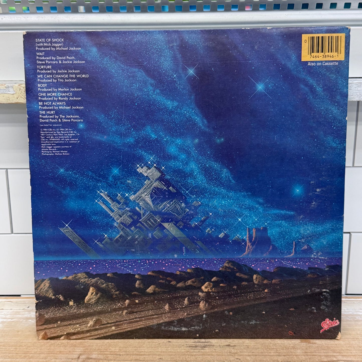 The Jacksons Victory Vinyl Record LP 1984 Epic QE 38946