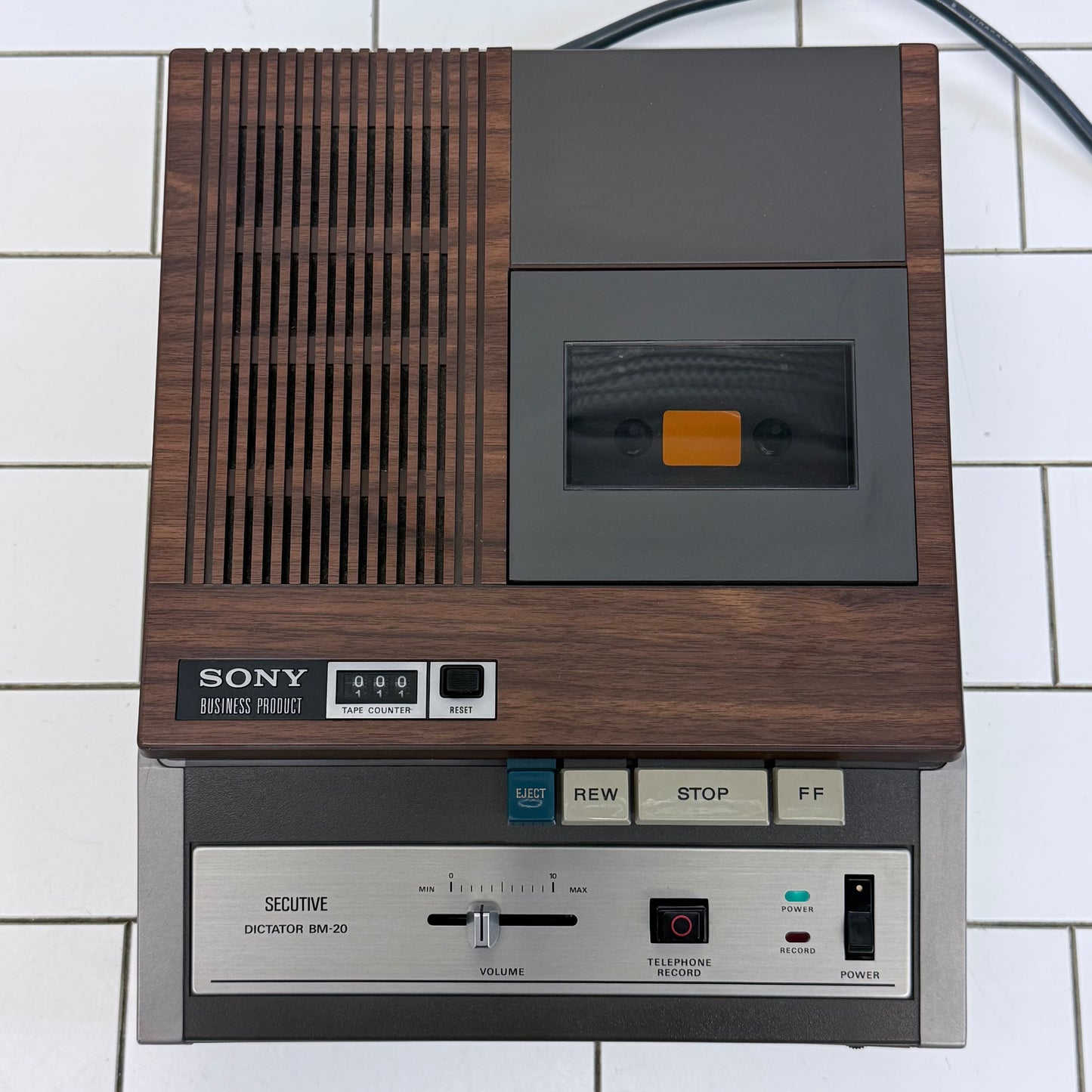 Sony Secutive Dictator BM-20 Cassette Recorder Vintage 1970s