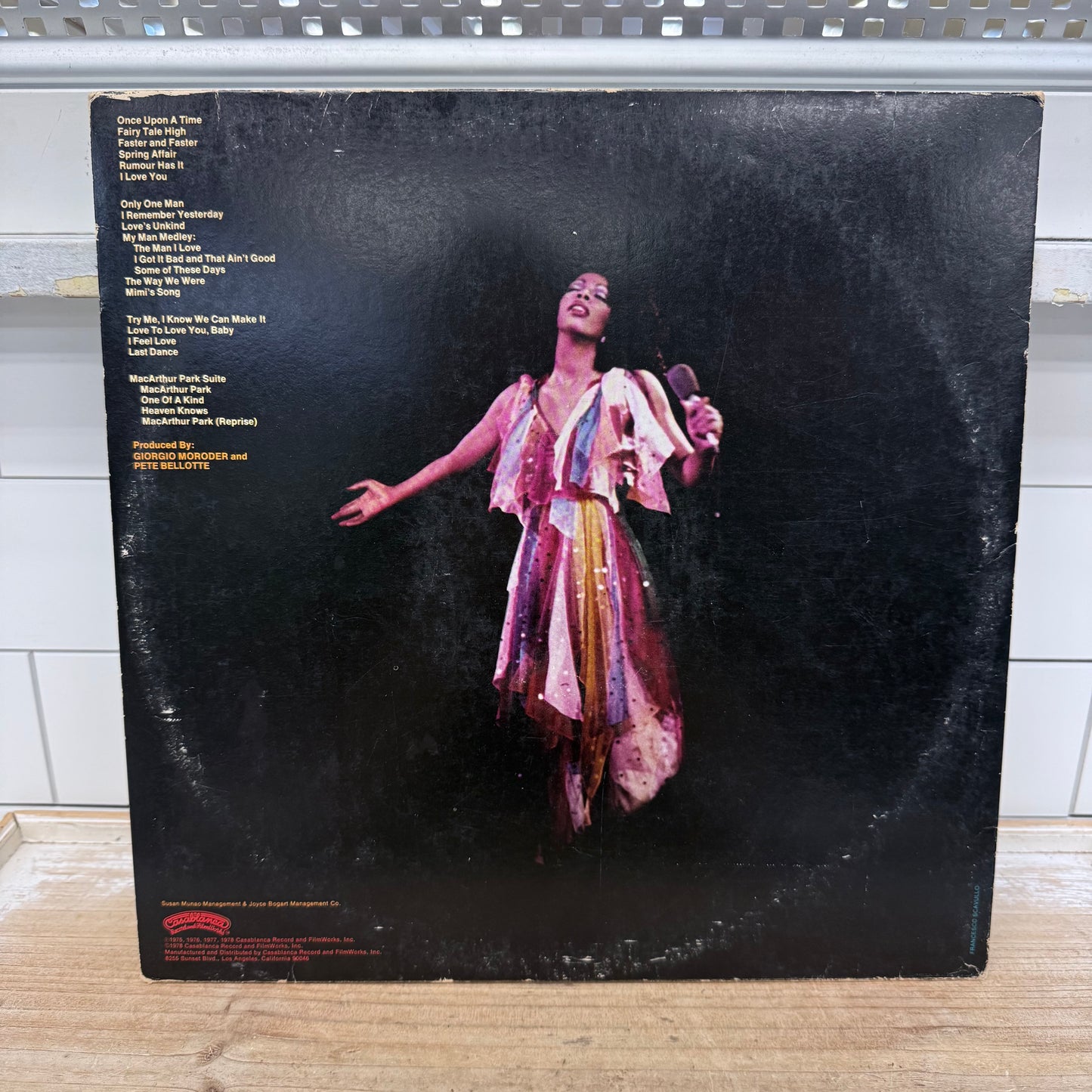 Donna Summer Live and More Double Vinyl Record LP 1978