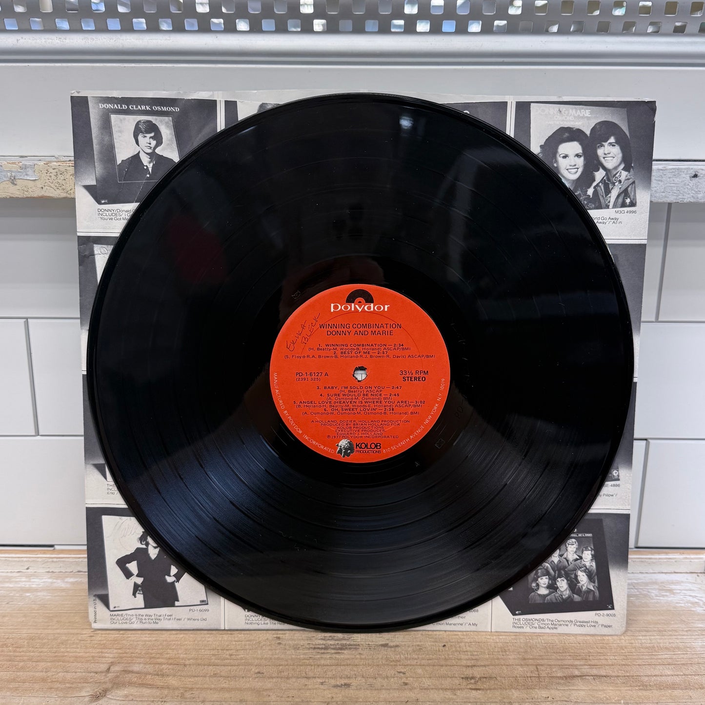 Donny & Marie Winning Combination Vinyl Record LP 1977 #PD-16127