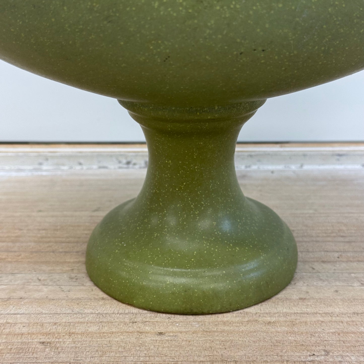 Speckled Pedestal Vase, Ceramic