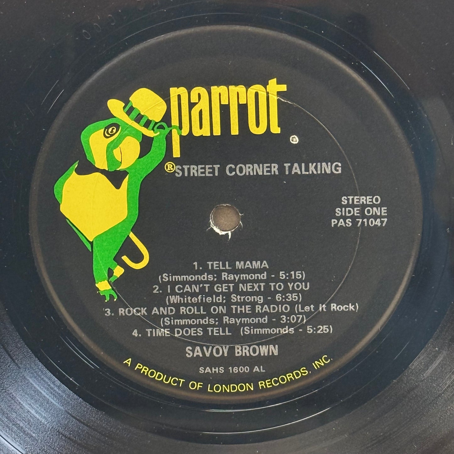 Savoy Brown Street Corner Talking Blues Rock Vinyl 1971 #PAS-71047
