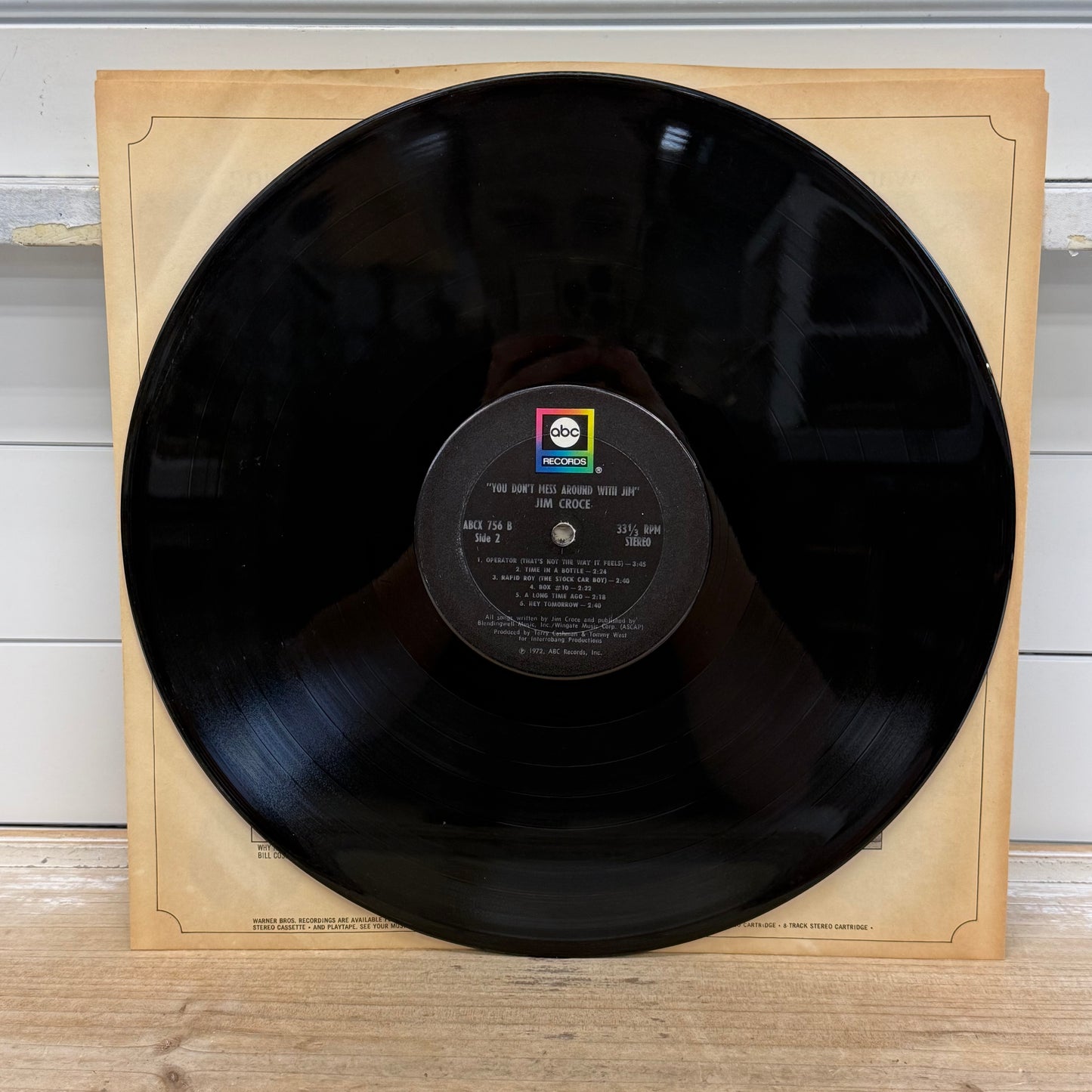 Jim Croce You Don't Mess Around with Jim Vinyl Record LP 1972 #ABCX 756