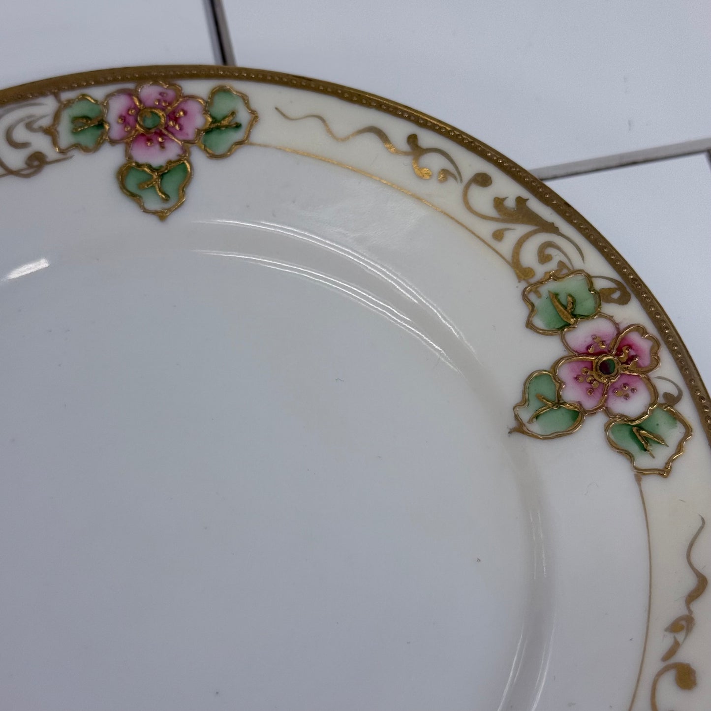 Antique Hand Painted Nippon Condiment Bowl Set