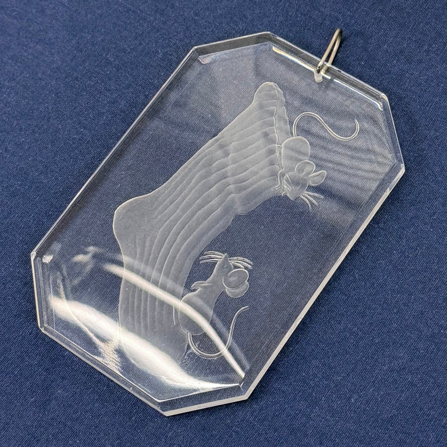 Ball Corp. Christmas Mouse Ornament, Acrylic