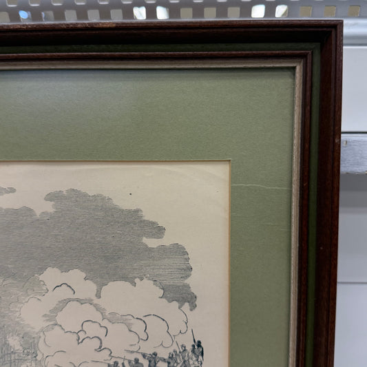 First Ohio Regiment Surprised by a Masked Battery Civil War Print