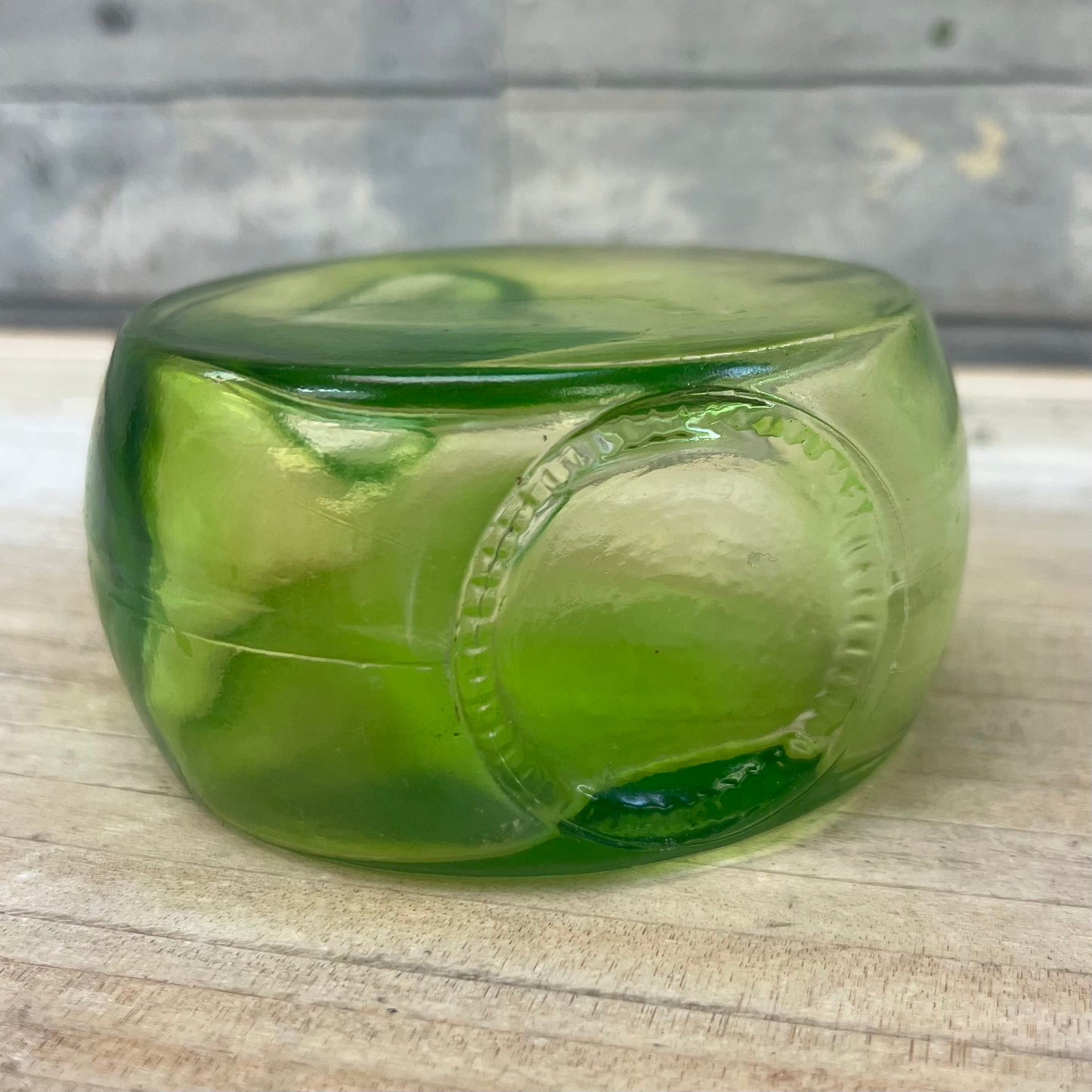 Green Glass Bottles, Lot of 4