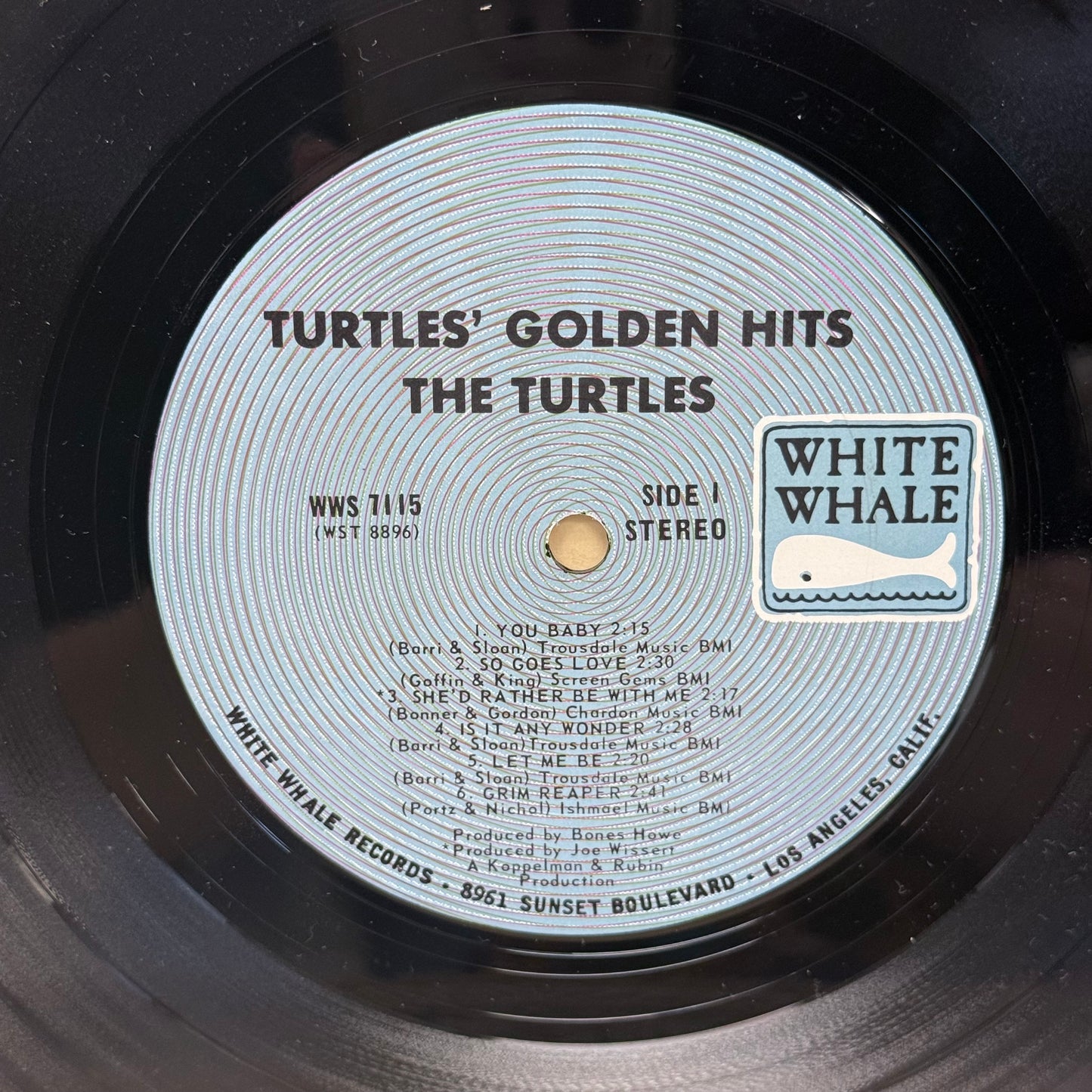 The Turtles Golden Hits Vinyl Record 1967 #WWS7115