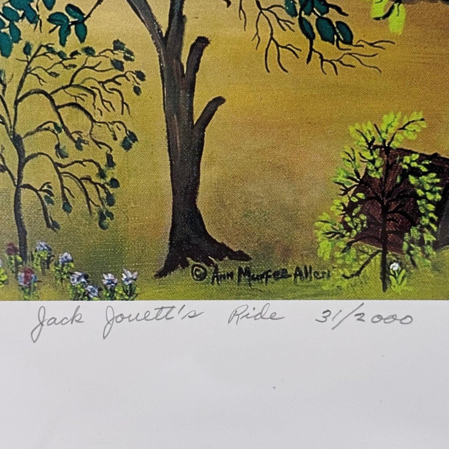 Ann Murfee Allen Jack Jouett's Ride Signed Numbered Print