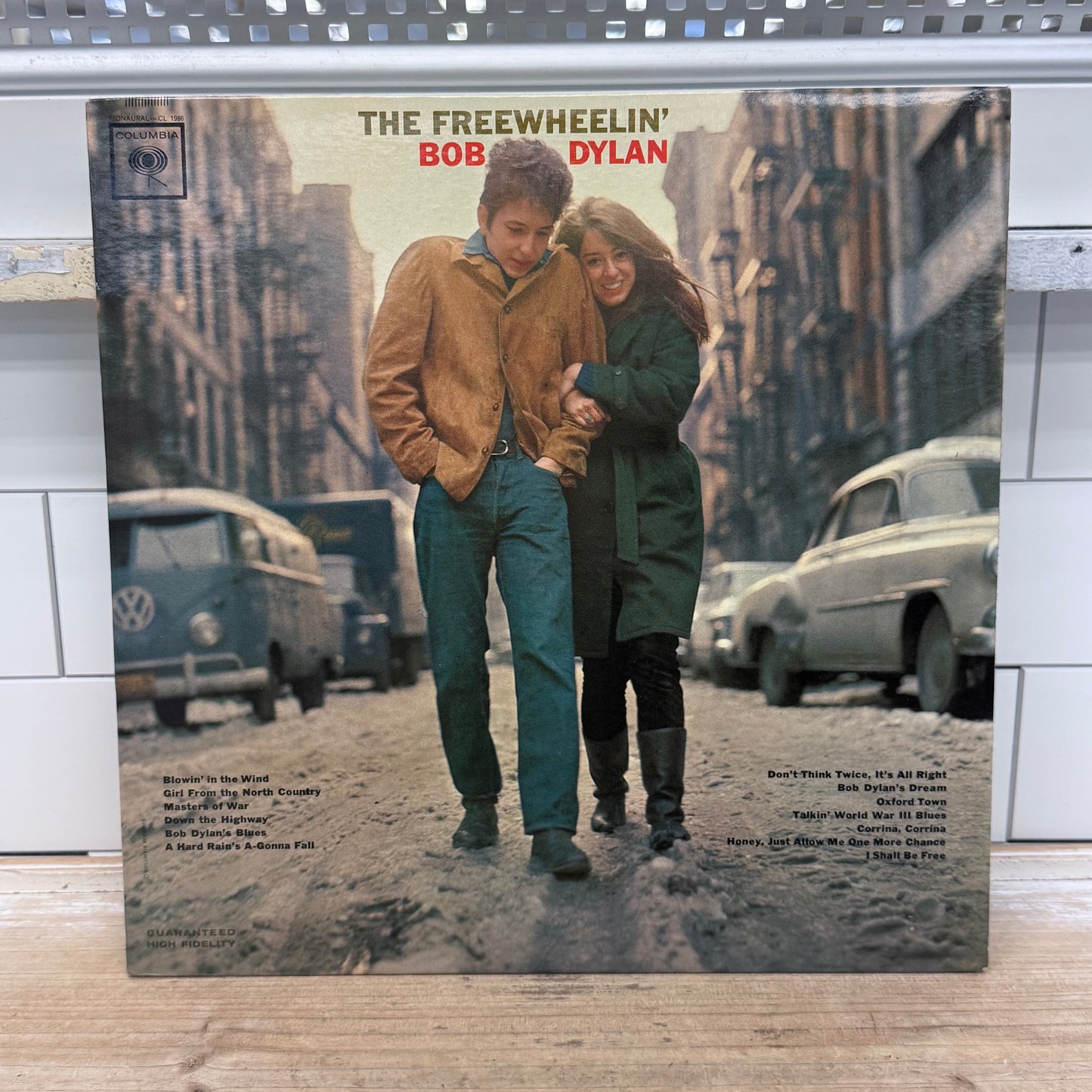 Bob Dylan The Freewheelin' Vinyl Record 1963 #CL1986