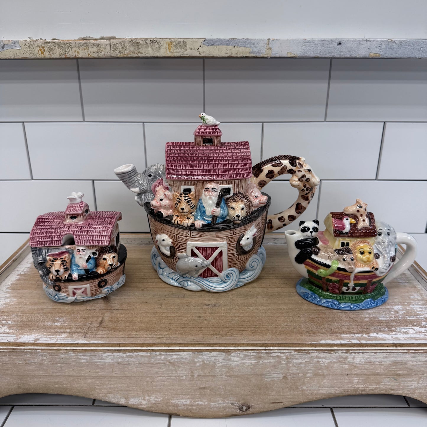 Noah’s Ark Ceramic Tea Set of 3