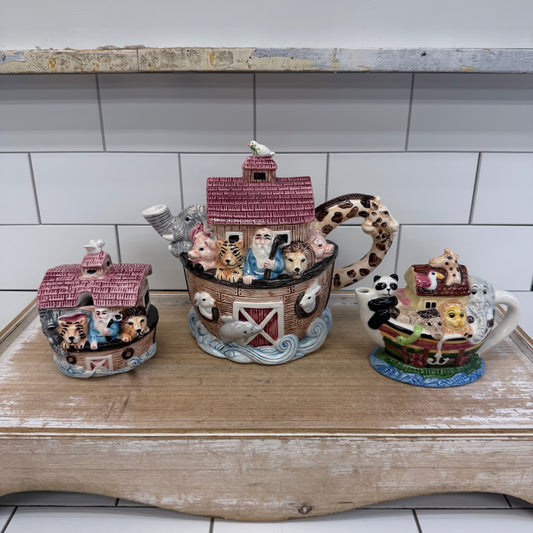 Noah’s Ark Ceramic Tea Set of 3