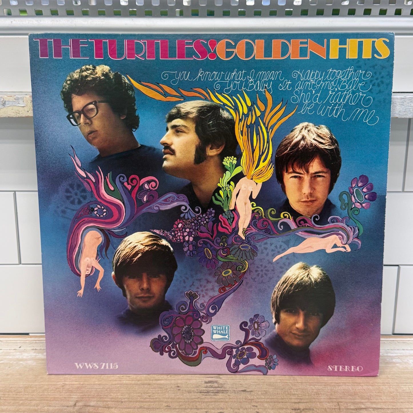 The Turtles Golden Hits Vinyl Record 1967 #WWS7115