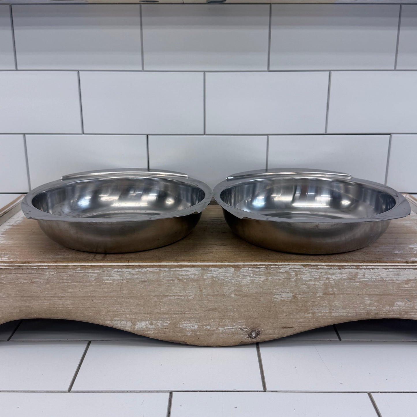 Hanson Denmark Danish Modern 18/8 Stainless Serving Bowls 1960s-1970s