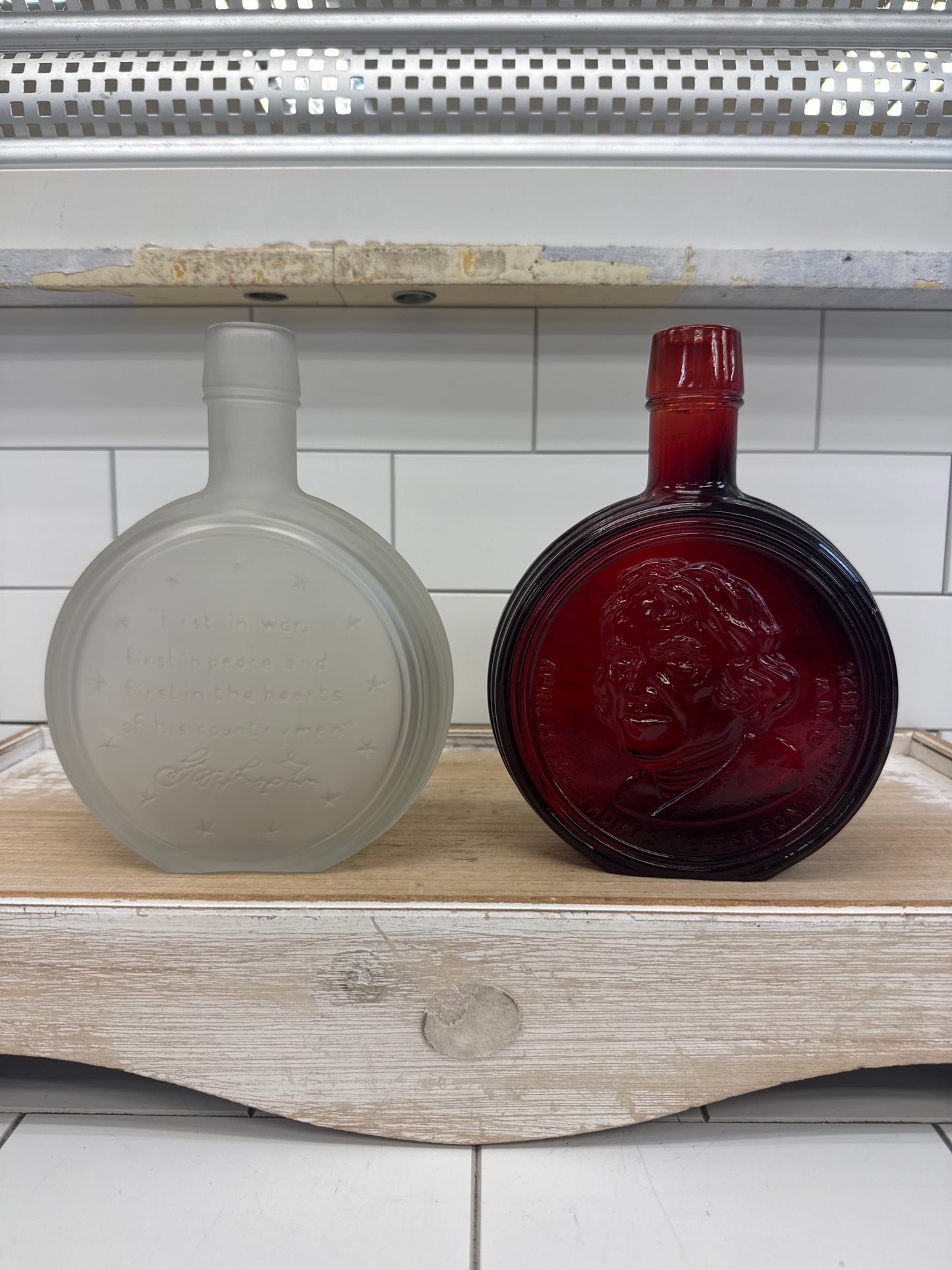 Wheaton George Washington Glass Bottle 8” Selection