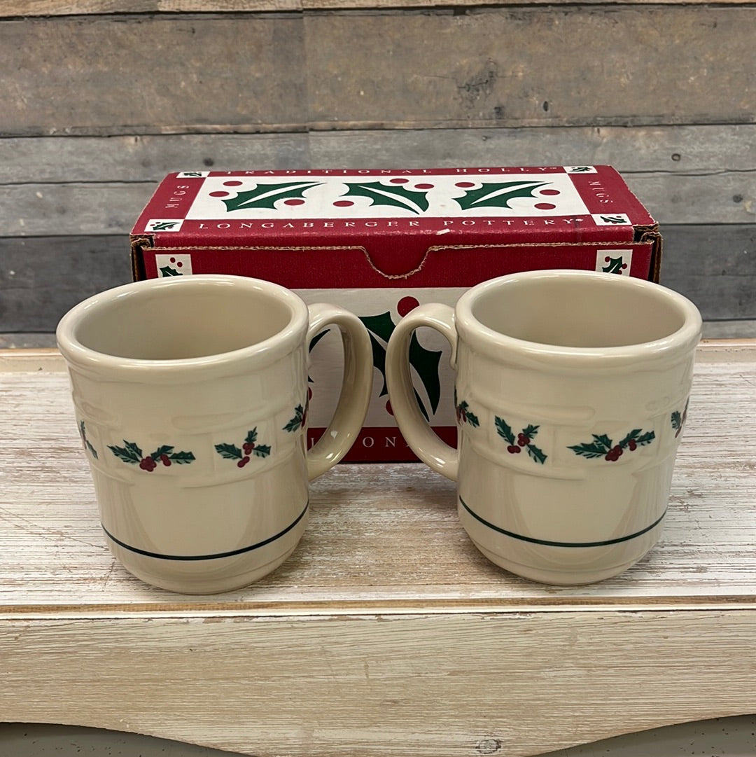 Vintage Longaberger Holiday Drinkware Selection