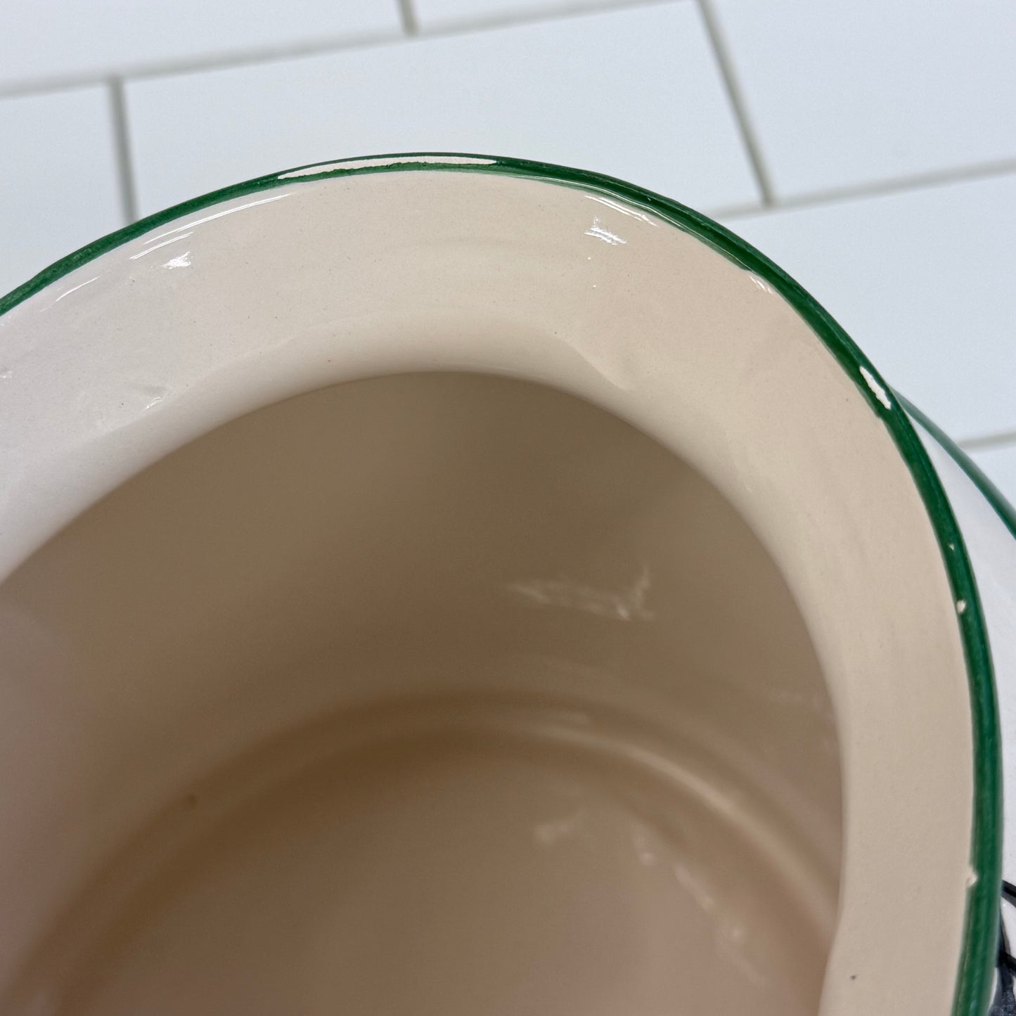 Ceramiche Casola Positano Italy Biscotti Cookie Jar