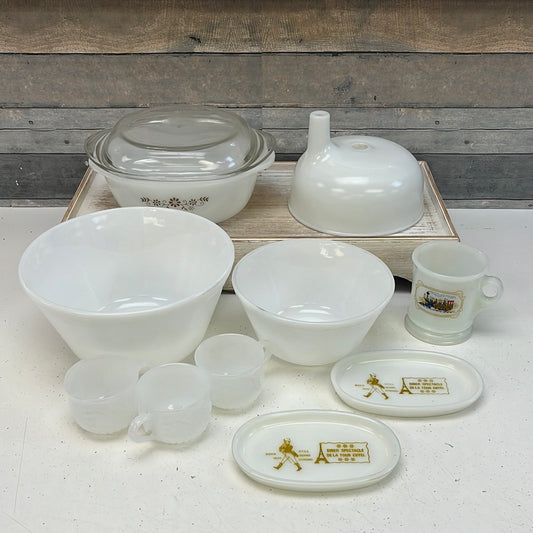 Vintage Milk Glass, Federal, Dynaware, Westmoreland, Jeannette Glass Co selection