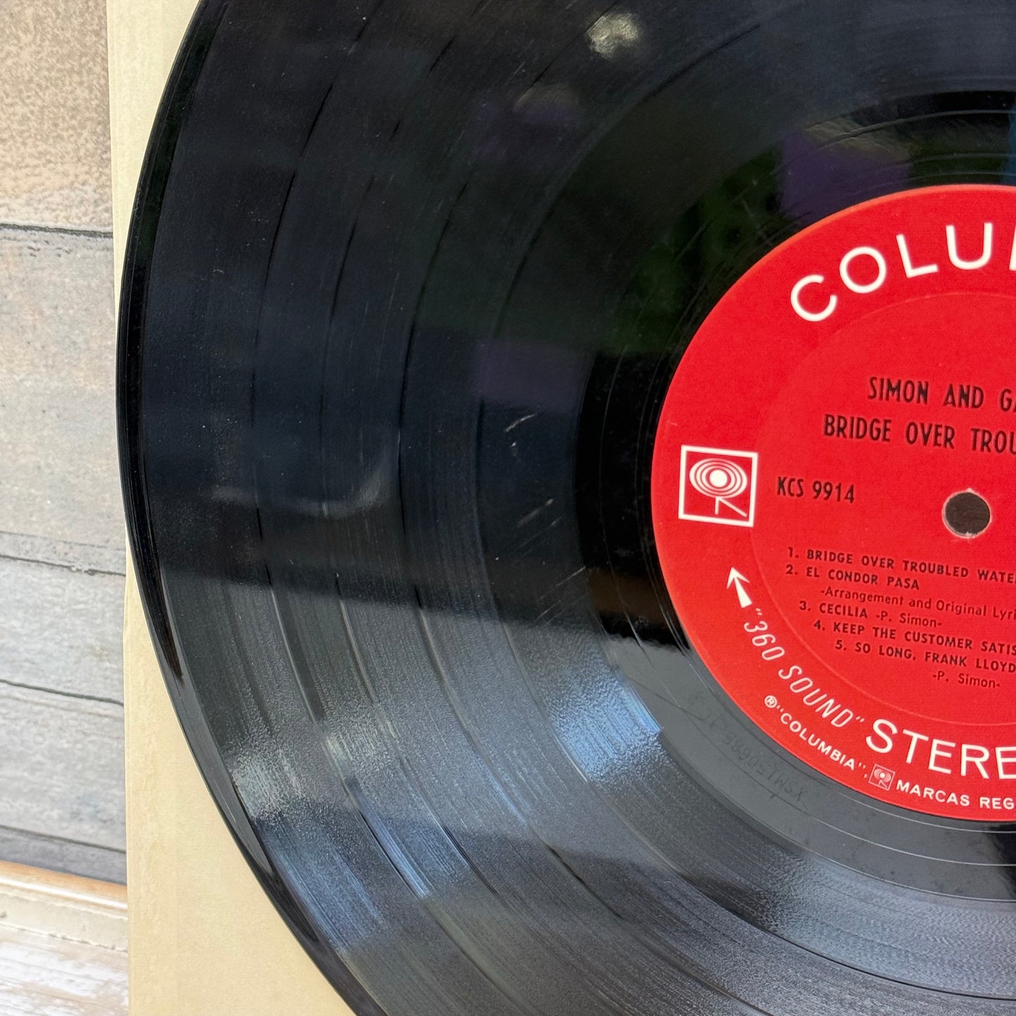Simon and Garfunkel Bridge Over Troubled Water Vinyl Record, 1970