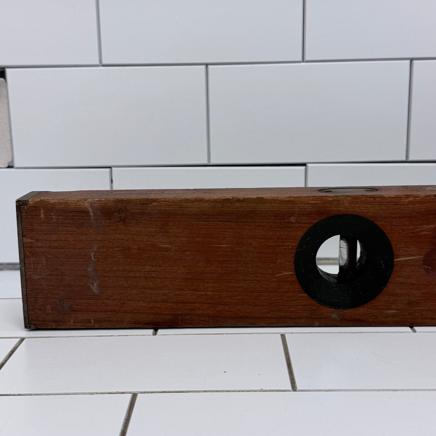 Stanley No. 3 Adjustable Cherry Wood Brass Level 30” 1920s-1930s