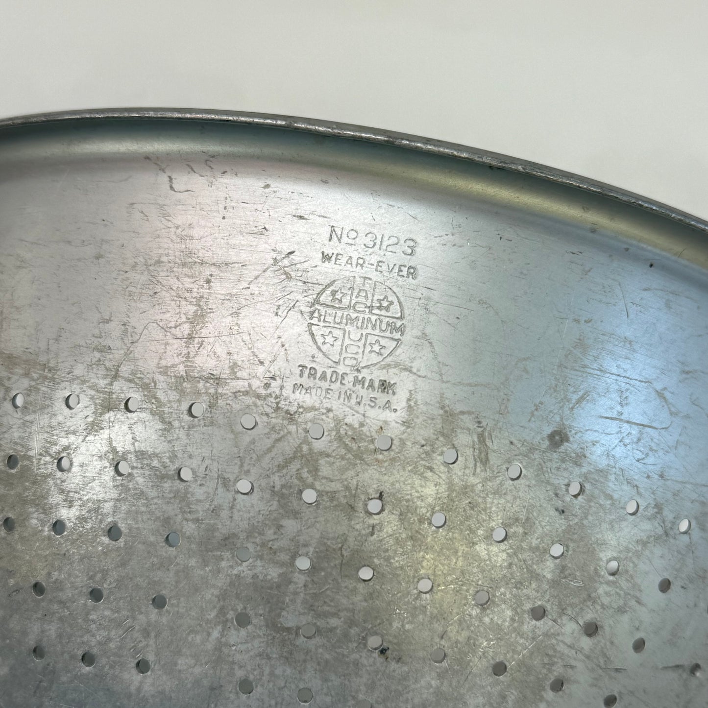 Wear-Ever Aluminum Footed Colander, 1960s