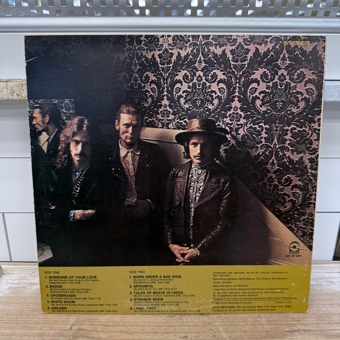 Best of Cream Vinyl Record LP 1969