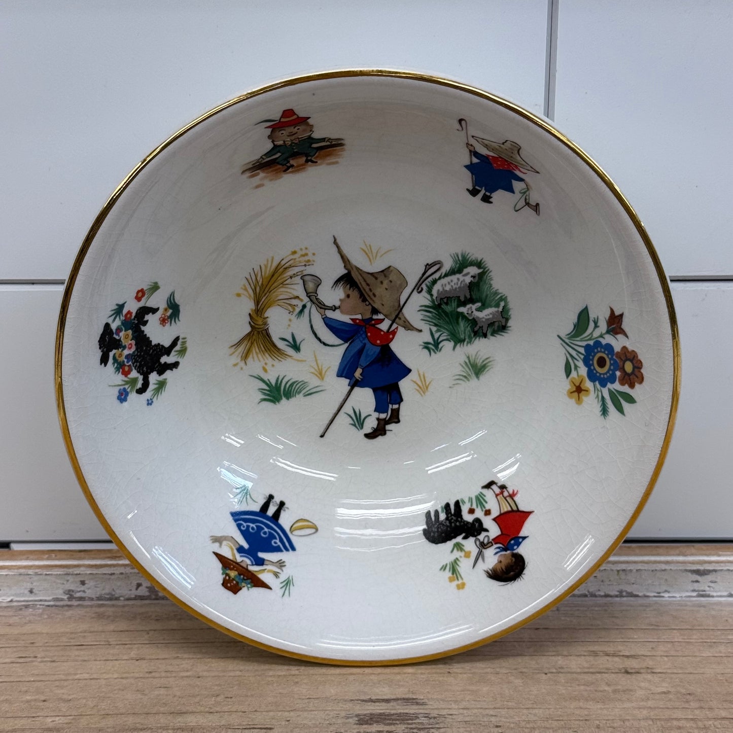Arklow Little Boy Blue Child’s Dinnerware Set Ireland 1960s