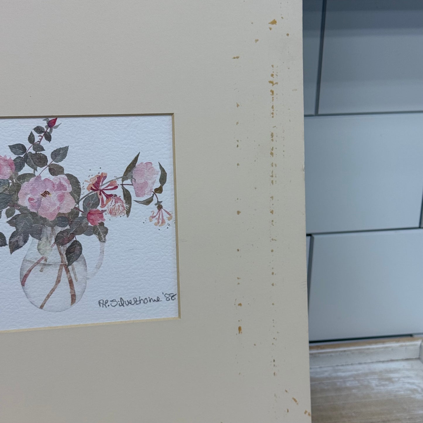 Penny Silverthorne Art Floral Watercolor Prints Set of 3 Signed 1988-92