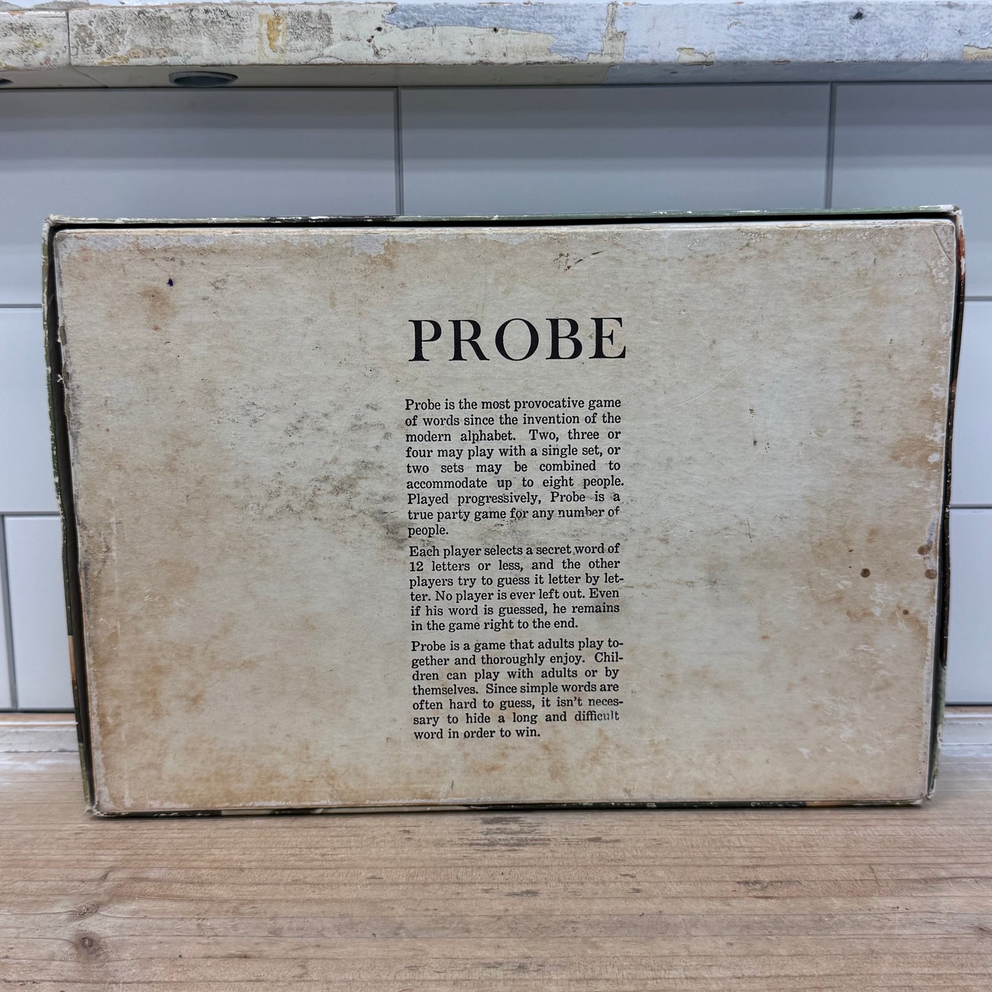 Parker Brothers Probe Card Game Complete in Box 1964 Manual